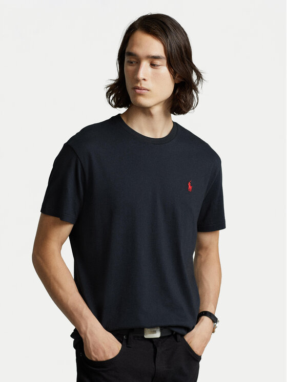Polo Ralph Lauren Polo Ralph Lauren Marškinėliai Bsr 710680785 Juoda Custom Slim Fit