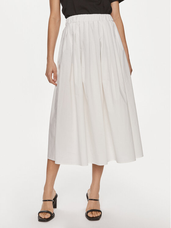 ViCOLO ViCOLO Midi krilo TB0195 Bela Regular Fit