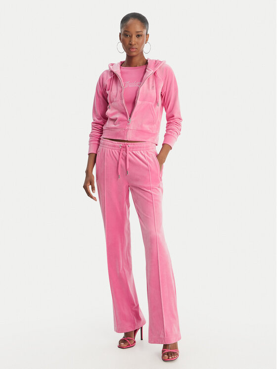 Juicy Couture Juicy Couture Sportinės kelnės Tina JCWBJ126327 Rožinė Straight Leg