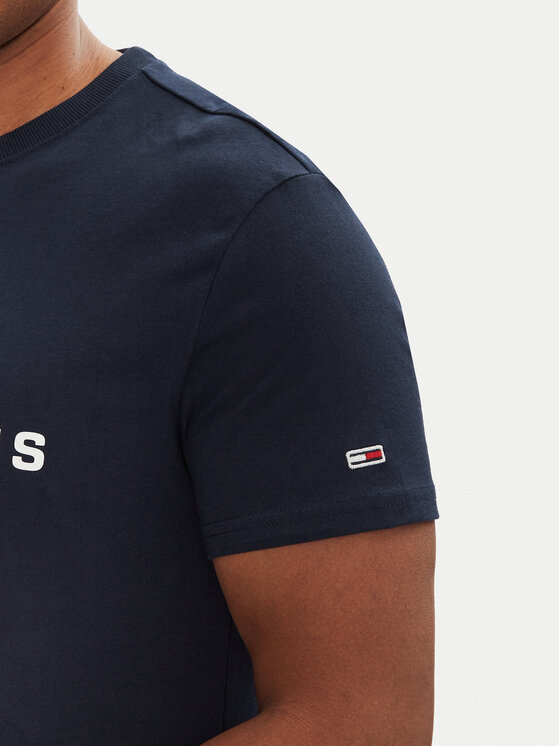 Tommy Jeans Tommy Jeans T-Shirt Signature Dna DM0DM20817 Tmavomodrá Regular Fit