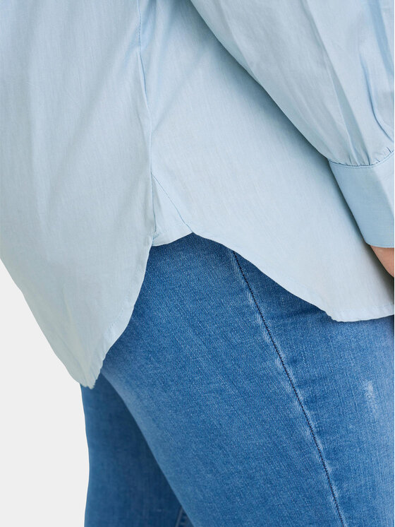 ONLY Carmakoma ONLY Carmakoma Hemd 15282838 Himmelblau Regular Fit