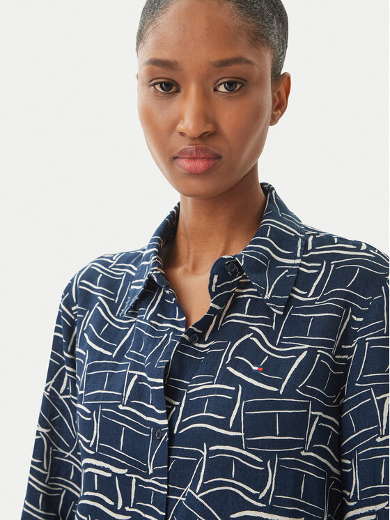 Tommy Hilfiger Tommy Hilfiger Camicia WW0WW44679 Blu scuro Regular Fit