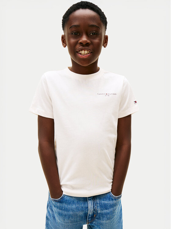 Tommy Hilfiger Tommy Hilfiger T-shirt Mini Corp KS0KS00661 Écru Regular Fit