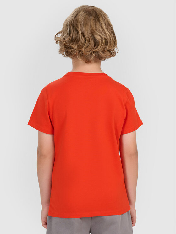 4F 4F T-Shirt BASIC+ Červená Regular Fit