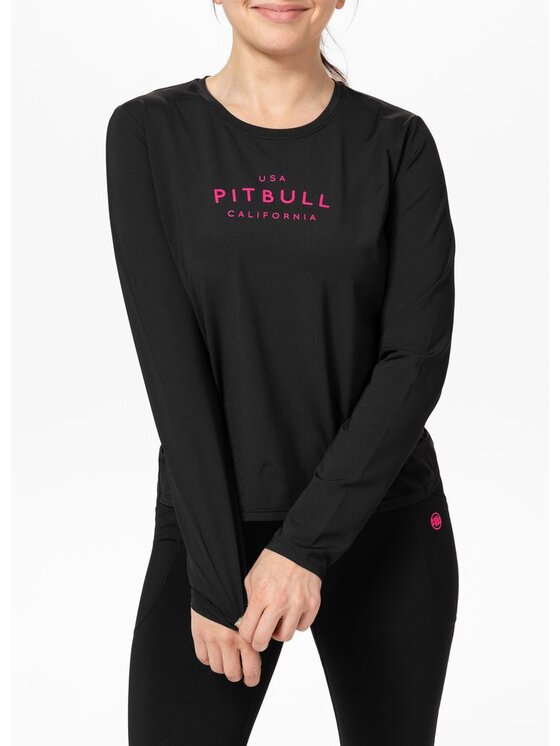 PITBULL PITBULL Koszulka techniczna AVENIDA Czarny Regular Fit