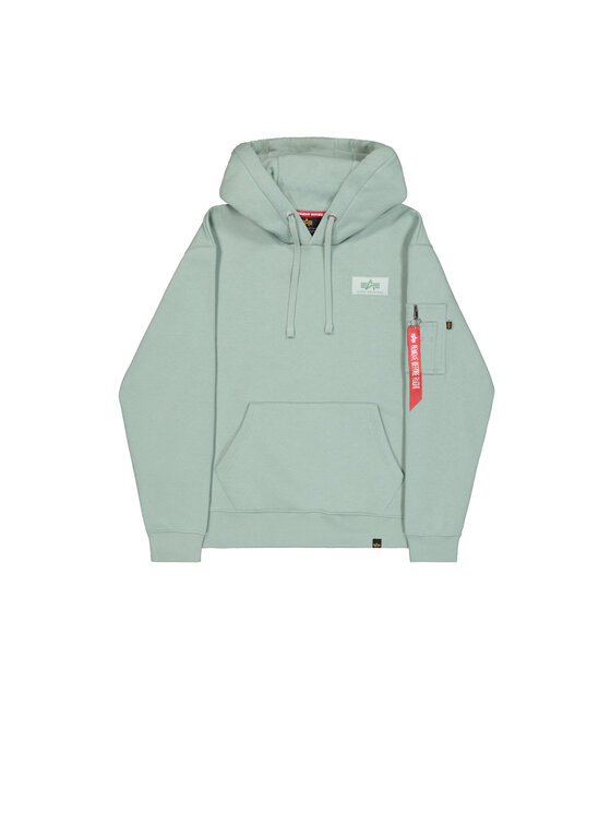 Alpha Industries Alpha Industries Bluza Backprint Hoodie Zielony Regular Fit