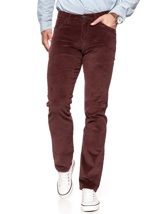 Wrangler Wrangler Pantaloni di tessuto ARIZONA Marrone Straight Fit