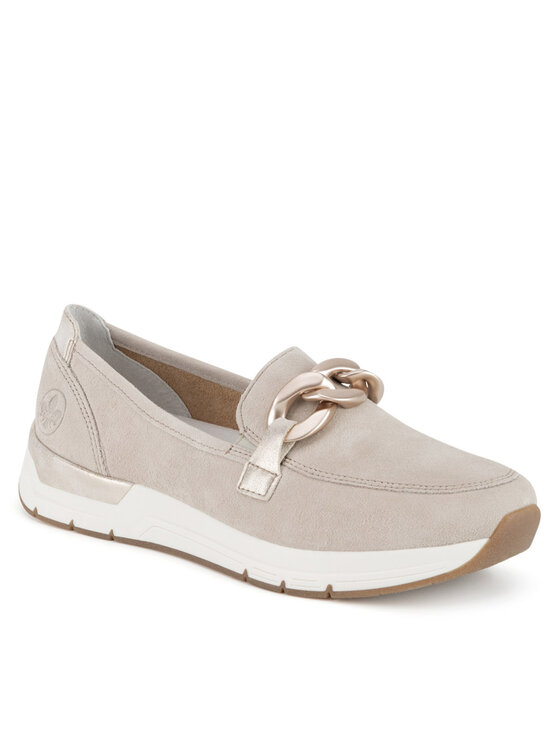 Rieker Rieker Loafersy 58944-60 Béžová