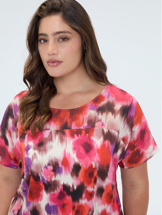 Fiorella Rubino Fiorella Rubino Bluzka 2028L000690N0S6 Różowy Regular Fit