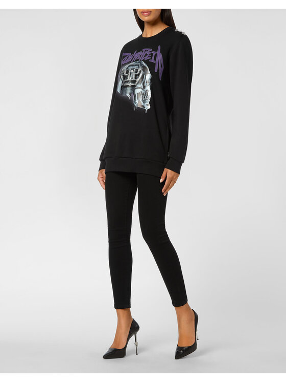 PHILIPP PLEIN PHILIPP PLEIN Bluza 2069 Czarny Regular Fit