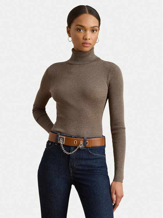 LAUREN RALPH LAUREN LAUREN RALPH LAUREN Гольф 200643398072 Коричневий Slim Fit