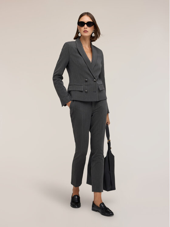 Motivi Motivi Pantaloni di tessuto P04SQ004824N0S3 Grigio Slim Fit