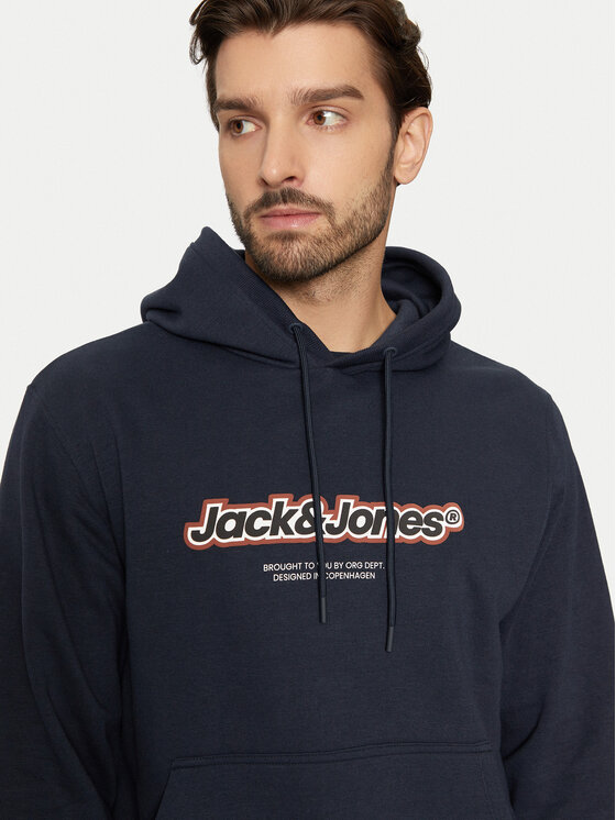 Jack&Jones Jack&Jones Pulóver Vesterbro 12265766 Sötétkék Relaxed Fit
