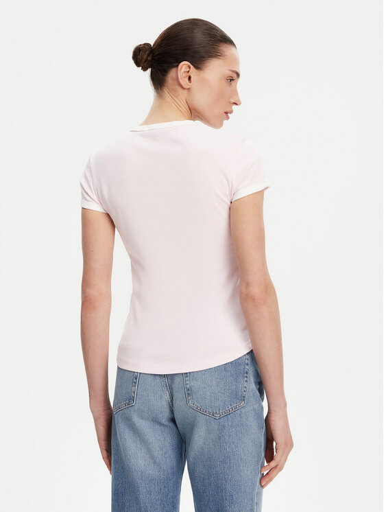 Tommy Hilfiger Tommy Hilfiger Тишърт WW0WW44581 Розов Slim Fit
