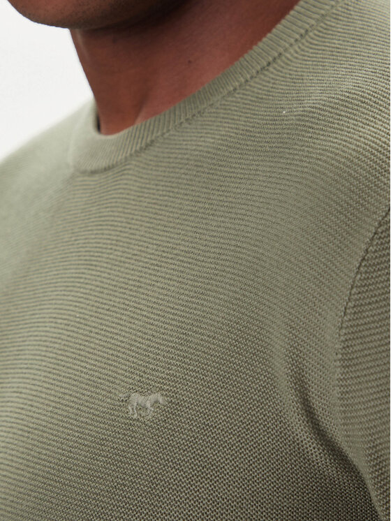 Mustang Mustang Pullover Elliot 1016844 Grün Regular Fit
