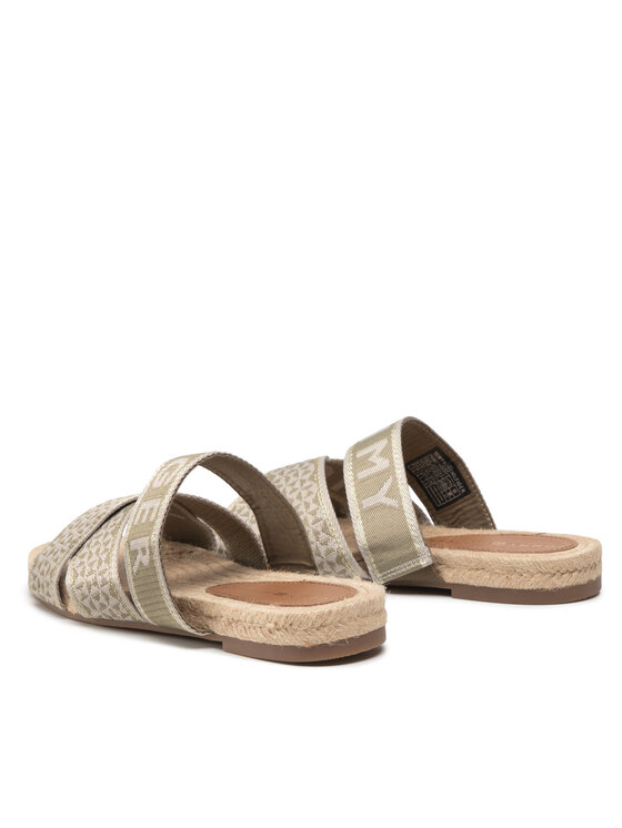Tommy Hilfiger Tommy Hilfiger Espadrilles Webbing Flat Espadrille FW0FW06307 Grün