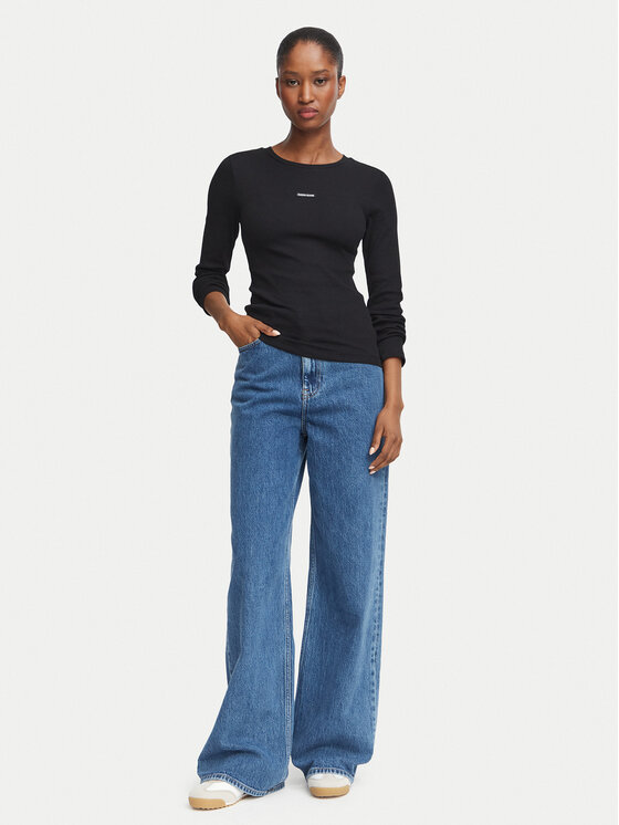 Guess Jeans Guess Jeans Blusa W6BP05 K5470 Nero Slim Fit