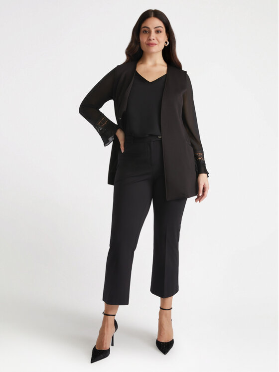 Fiorella Rubino Fiorella Rubino Pantaloni di tessuto P121L002043N033 Nero Flare Fit