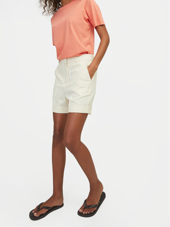 JJXX JJXX Шорти з тканини Mary 12213192 Écru Regular Fit