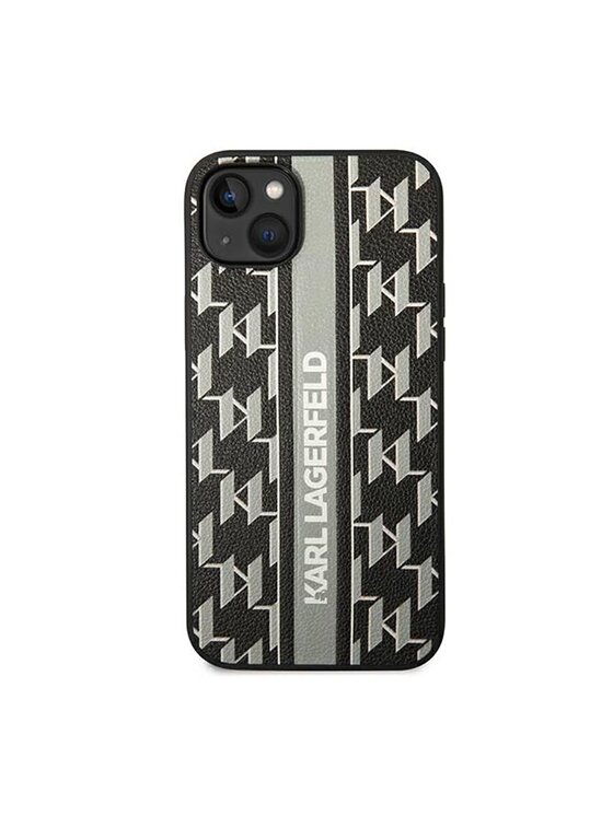 KARL LAGERFELD KARL LAGERFELD Etui na telefon Monogram Stripe Szary