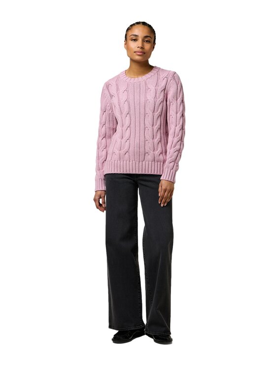 Wrangler Wrangler Sweter 112370799 Różowy Regular Fit