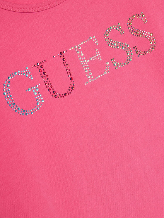 Guess Guess Тишърт J4GI38 J1314 Розов Regular Fit