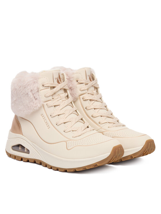 Skechers Skechers Μποτίνια Uno Rugged 167993/NTGD Εκρού