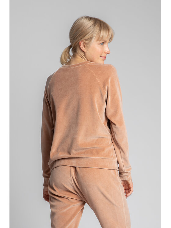 LaLupa LaLupa Bluza LA139 Beżowy Comfort Fit