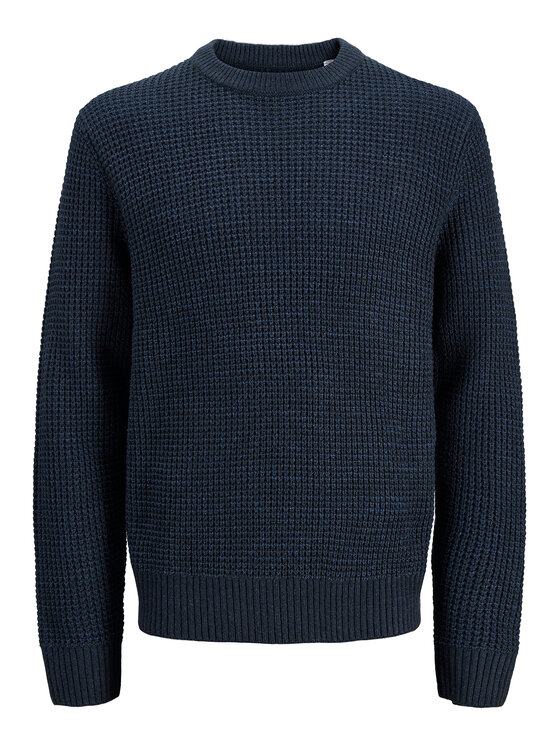 Jack & Jones Jack & Jones Sveter Global 12287594 Tmavomodrá Regular Fit