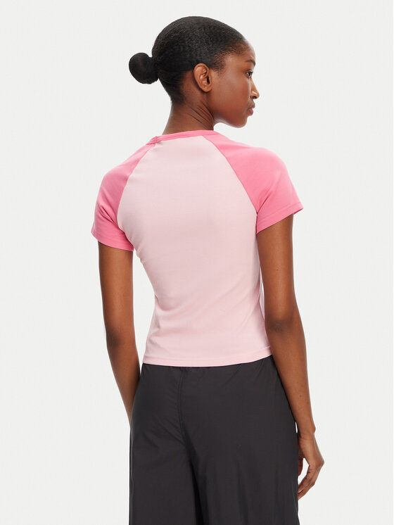 Juicy Couture Juicy Couture T-Shirt Contrast JCWCT125307 Růžová Slim Fit