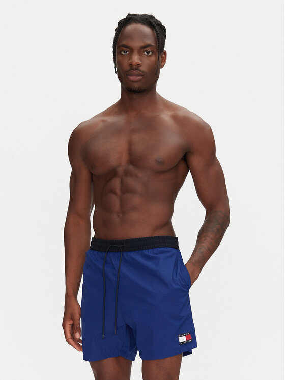 Tommy Hilfiger Tommy Hilfiger Plavecké šortky UM0UM03455 Modrá Regular Fit
