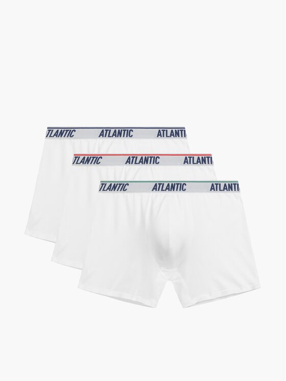 Atlantic Atlantic Bokserki Long leg Biały