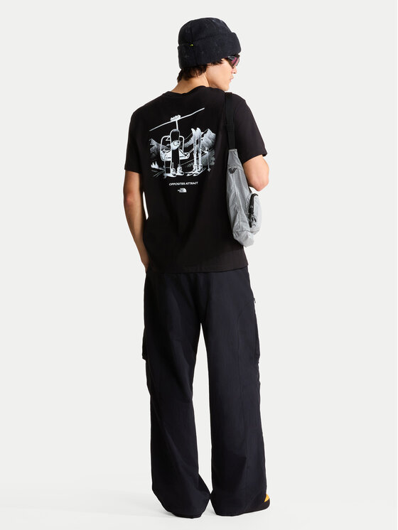The North Face The North Face T-Shirt Opposites Attract NF0A8JAN Μαύρο Regular Fit