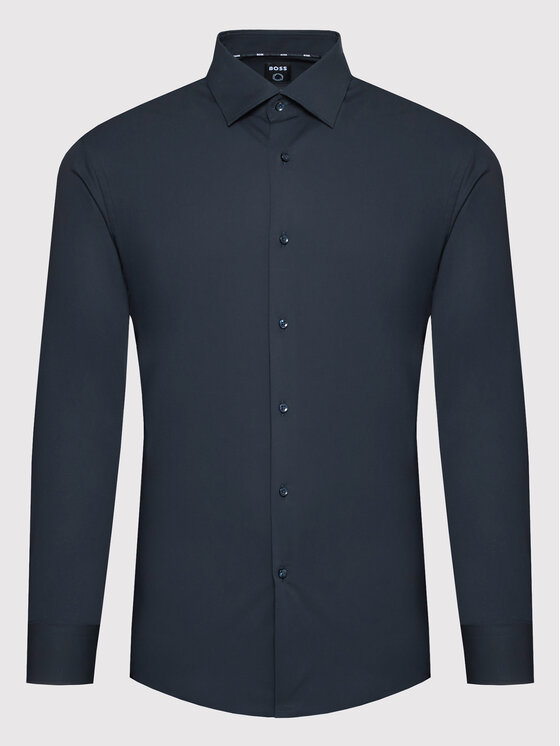 BOSS Boss Srajca H-Hank-Kent-C1-214 50469345 Mornarsko modra Slim Fit