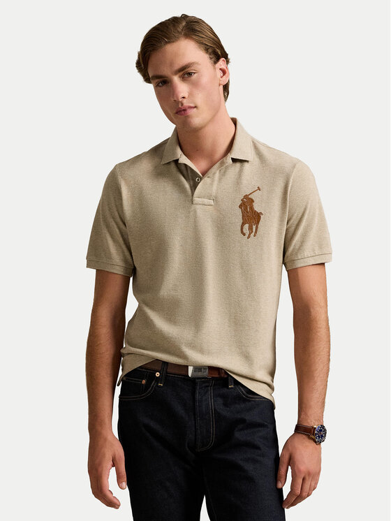 Męskie Polo Polo Ralph Lauren, Rozmiar M, Beżowe, 710958776002