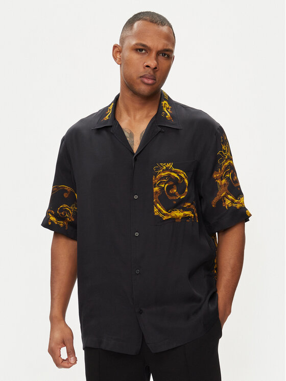 Versace Jeans Couture Košeľa 76GAL2BW Čierna Regular Fit