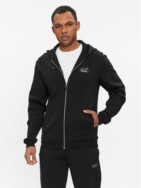 EA7 Emporio Armani Bluză 3DPM82 PJUEZ 1200 Negru Regular Fit