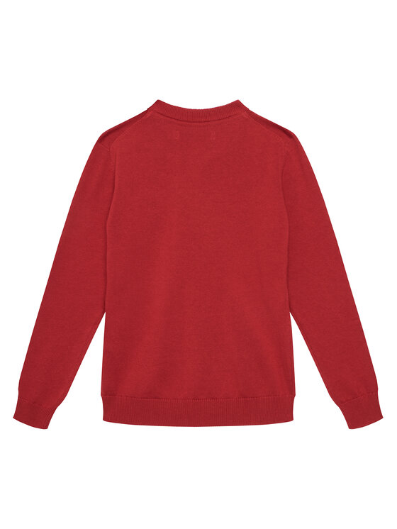 Beverly Hills Polo Club Beverly Hills Polo Club Sweter 76B5W0029 Czerwony Regular Fit