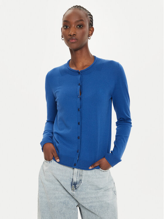 Sisley Sisley Strickjacke 17Q3M5203 Blau Regular Fit