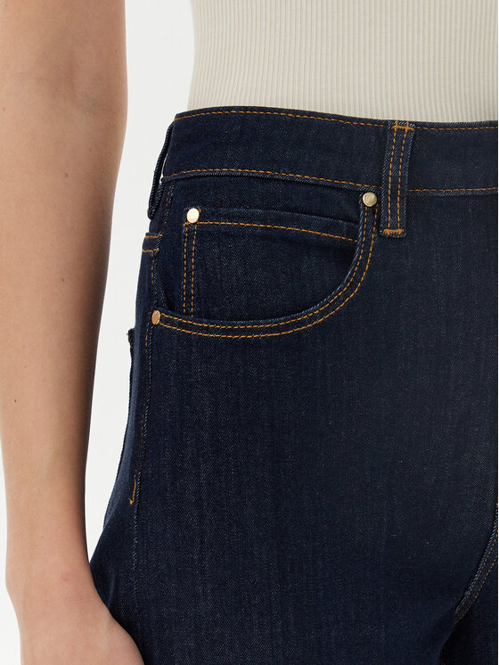 Guess Guess Jeansy W5YA1A D5PW1 Tmavomodrá Wide Leg
