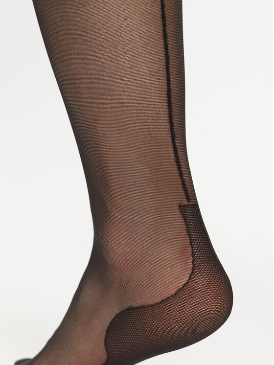 Bluebella Bluebella Samostojeće čarape Back Seau 41444-BK Crna