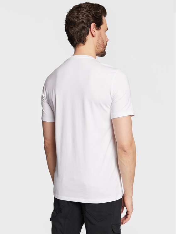 Guess Guess Marškinėliai Round Logo M3GI11 J1314 Balta Slim Fit
