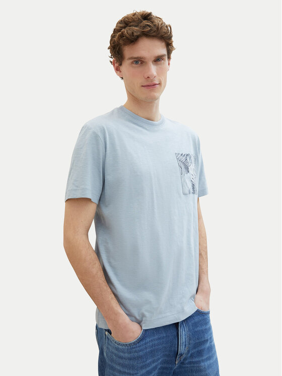 Tom Tailor Tom Tailor T-Shirt 1040945 Světle modrá Regular Fit