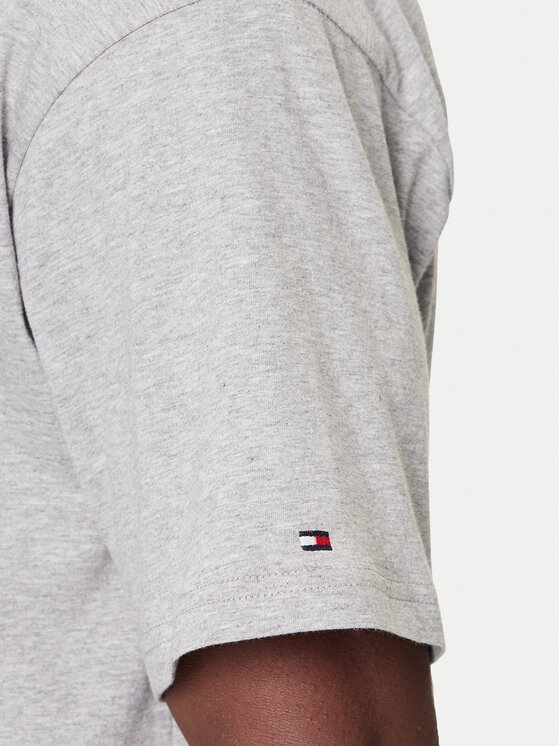 Tommy Hilfiger Tommy Hilfiger T-Shirt UM0UM03685 Šedá Relaxed Fit