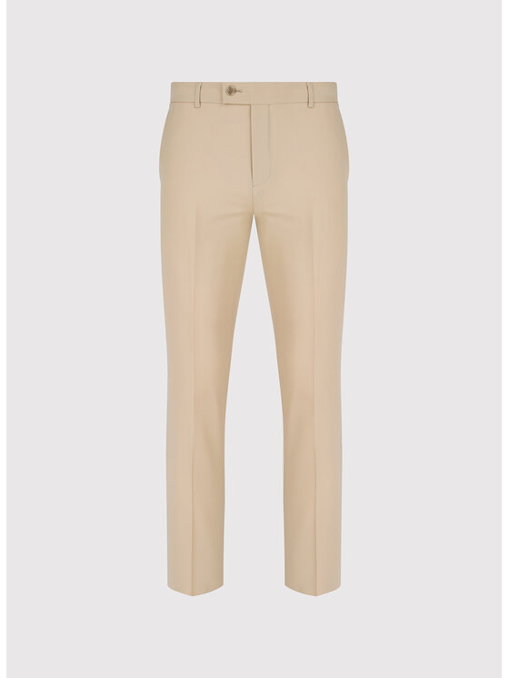 Pako Lorente Pako Lorente Spodnie garniturowe P26SP-6G-002 Beżowy Slim Fit