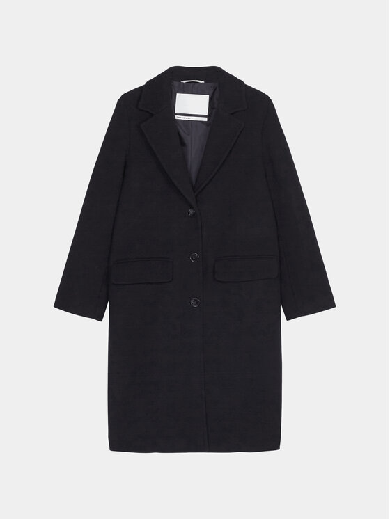 Marc O'Polo Marc O'Polo Wollmantel 308 0068 71097 Dunkelblau Regular Fit