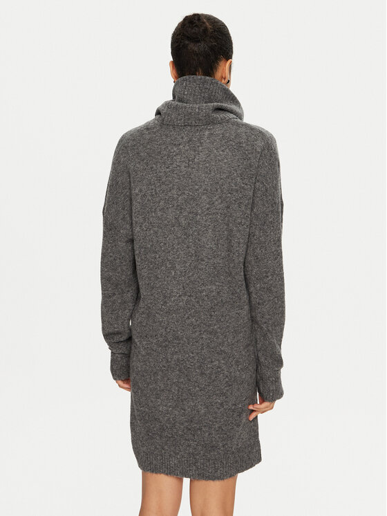 Liu Jo Liu Jo Úpletové šaty WF4430 MA49P Šedá Regular Fit