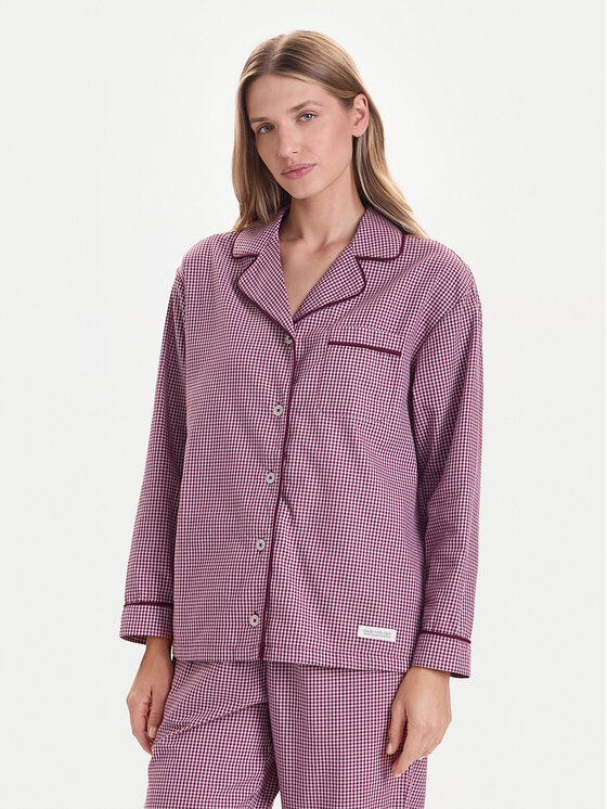 United Colors Of Benetton United Colors Of Benetton Πουκάμισο πιτζάμας 4MYG3M00D Μπορντό Regular Fit