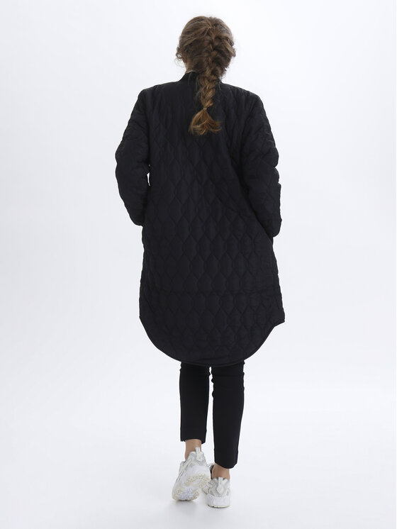 Kaffe Kaffe Пухено яке Shally 10504093 Черен Regular Fit