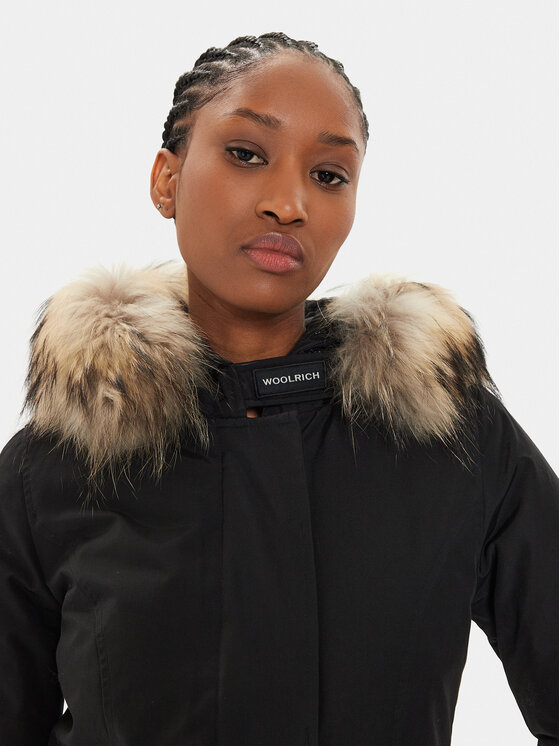 Woolrich Woolrich Μπουφάν πουπουλένιο Arctic Raccoon CFWWOU0538FR UT0001 Μαύρο Regular Fit
